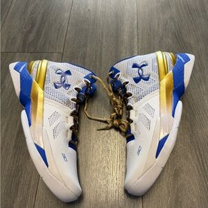 Under Armour Curry 2 “Gold Rings” High Basketball Shoes 3027361-100 Size 9 Rare